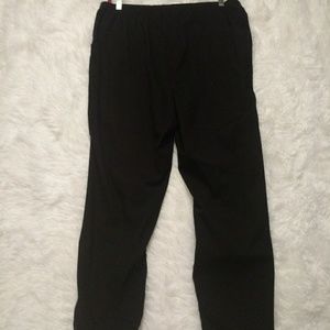 Just My Size 2-Pocket Flat-front Black Pants SZ 2X